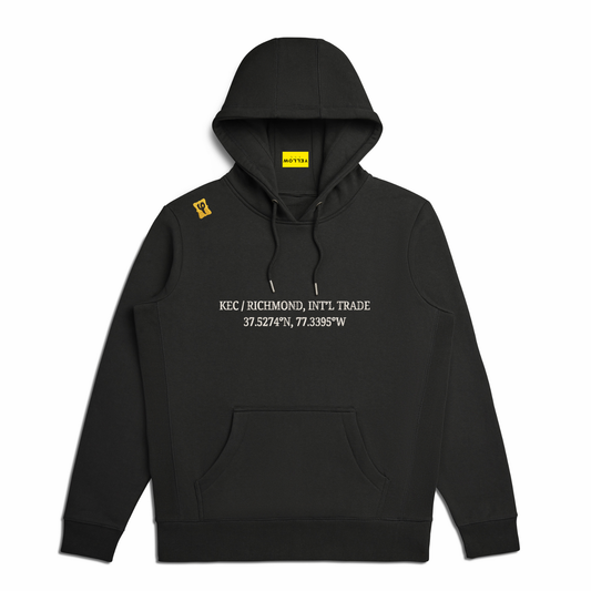 Kenmore Envelope - Unisex Hooded Sweatshirt - Black - Custom